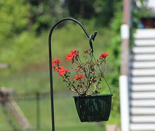 Ashman Black Shepherd Hook 92 Inch (Pack of 3), 1/2-Inch Thick, Solid Metal Single Piece Hook, Super Strong, Rust Resistant, Hanging Plant Baskets, Heavy Bird Feeders & More. - Image 5