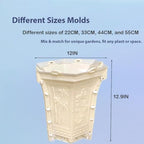 Hexagonal Cement Flower Pot Molds, Concrete Planter Moulds for DIY Garden Lover (33CM) - Image 2