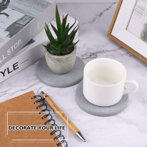 12Pcs Diatomaceous Earth Coaster 4/6/8inch Diatomite Plant Saucer Stone Plant Sourcer Instant Dry Water Absorbent Diatomite Tray Water Absorbent Plant Coasters Diatomaceous Earth Mat Absorbent Pad - Image 5