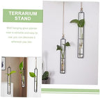Abaodam Xmas Wall Hanging Propagation Station 3pcs Iron and Glass Tubes - Image 4