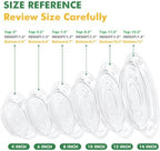 80 Pack 12 Inch Plant Saucer Clear Plant Saucers for Outdoors Plants Drip Trays Extra Large Pot Saucer No Holes Pot Saucers Planter Trays for Outdoor Plants Bulk Plastic Tray for Flower, Potted Tree - Image 4