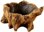 Artificial Driftwood Succulent Planter, Concrete Tree Stump Sculpture Rustic Cactus Plant Pot Retro Flower Pot for Herb, Succulent,Small Plants (I) by Homdexor