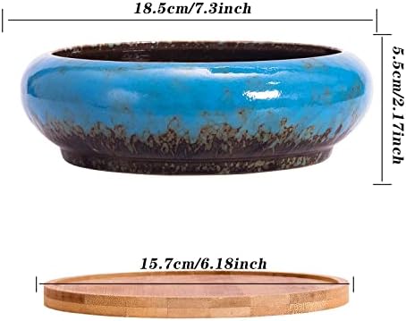 ARTKETTY Succulent Pots - Large Ceramic Planters with Drainage - Image 3