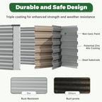 NAVINE 6x3x3ft Outdoor Metal Raised Garden Bed, Metal Planter Box, 2-Pack - Image 6