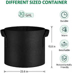 JNYONG 12-Pack 30 Gallon Thickened Non-Woven Grow Bags - Image 2