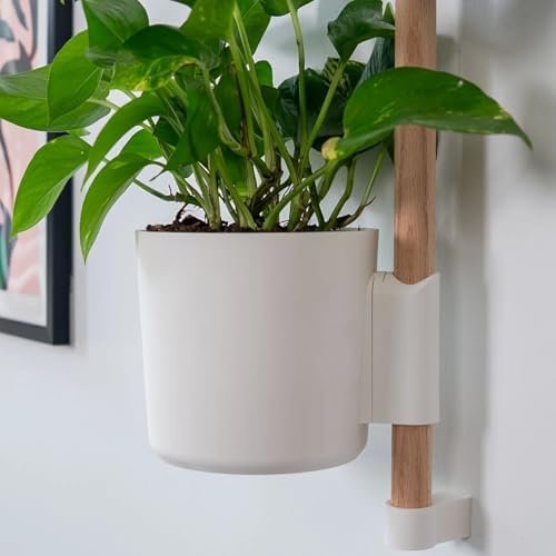 Rail Planter Mounting System, The Rail, Vertical Rail Planter Pot, Vertical Planter, Wall Hanging Planter, Vertical Garden with Hidden Rotatable Drip Trays (Complete Kit) - Image 3