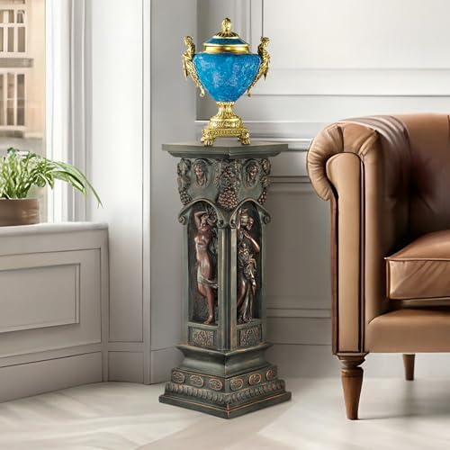 Design Toscano Fontaine des Innocents Pedestal Plant Stand, Verdigris - Image 2