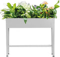 Metal Raised Garden Bed,Raised Planter Box with Legs,Herbs and Vegetables Planter Suitable for Outdoor Patio Deck and Porch (Gray) by DIGTER