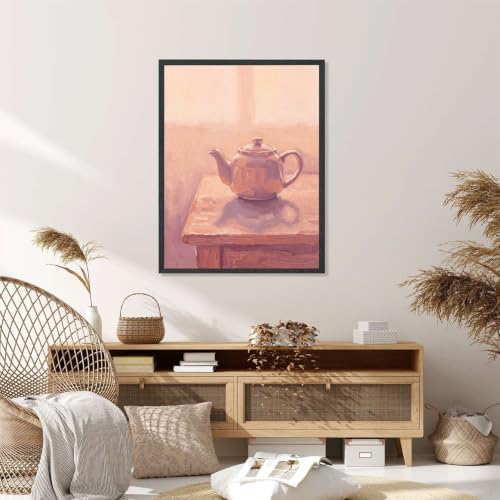 Teapot Still Life Wall Art, Black Framed Modern Impressionist Print - Image 5