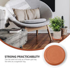 SEWACC 5 Pcs Pottery Plant Saucers, 5. 1 Inch Clay Pot Trays for Indoor and Outdoor Plants, Chocolate Terracotta Flower Pot Holder, Waterproof Planter Plates for Home and Office - Image 7