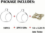 NUPTIO Hanging Glass Terrarium Globes, 12 Pcs, 4 Inch - Image 4