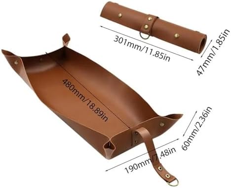 2 PCS Plant Repotting Pad Waterproof Flower Transplanting Pot Foldable Garden Working Mat Balcony Succulents Planting for Garden(Brown) - Image 6