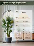 GLOWRIUM Tall Plant Grow Light for Indoor Plants, Full Spectrum Plant Light - Image 4