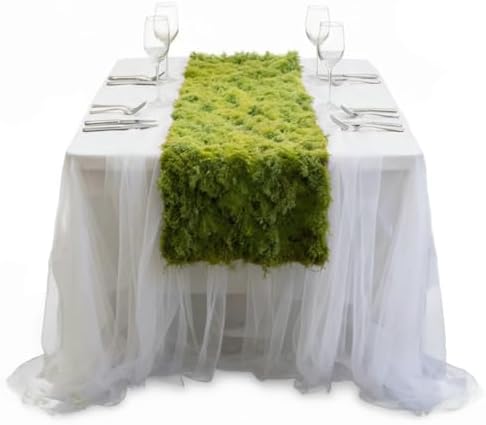 Fake Moss for Crafts 39.37" x 78.74" Artificial Moss for Indoor Plants Decorating Dark Green Faux Grass for Planters Crafts DIY Table Centerpieces Fairy Garden Floral Wedding 100 x 200cm by Unknown