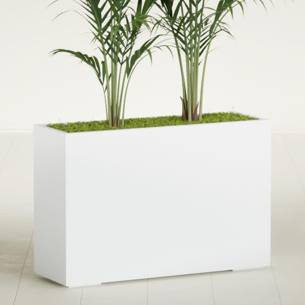Greenline Alice Tall Rectangular Fiberglass Planter, Outdoor Planter Box - Image 2