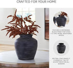 Signature Design by Ashley Meadie Large Distressed Black Terra Cotta Vase - Image 4