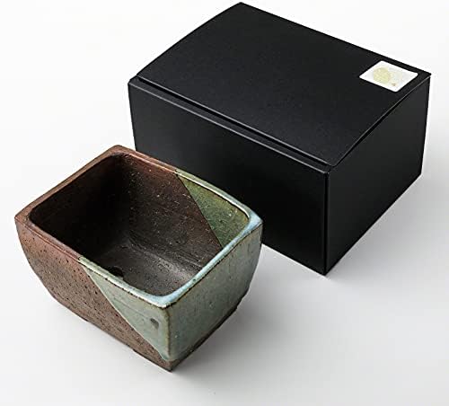 Wazakura Tokoname Series Small Handmade Rectangular Glazed Bonsai Pot - Image 5