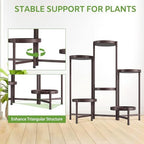 iDavosic.ly 6 Tier Large Plant Stand Indoor Outdoor, 10 Inch Tray, Bronze - Image 6