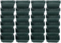 Vertical Wall Planter with 24 Pots, Hanging Garden Plant Flowerpot Holder, Stackable Wall-Mounted Planter, Balcony Planters for Flowers Vegetables Fruits (Army Green, 24 Pots) by Eapmic