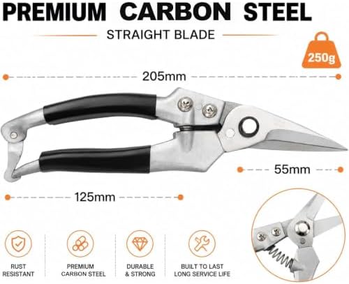 Goat Hoof Trimmers and Farrier Shears – Versatile Hoof, Wire, and Pipe Cutting Tool for Livestock– Silver (1pack) - Image 3