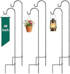 GOFORWILD 49 Inch 6 Pack Adjustable Shepherd Hooks, Premium Metal by GOFORWILD