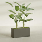 Greenline Leo Tall Rectangular Fiberglass Planter, Outdoor Planter Box - Image 4