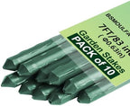 Garden Stakes 7ft, Metal Plant Stakes 7 Feet for Gardening and Farm, 84" Plastic Coated Plant Support for Tomato, Cucumber, Bean, Flower, Potted and More Climbing Plants by BSMOULFA