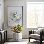 Kante Large Round Pedestal White Concrete Planter 16.7" Dia, Outdoor - Image 6