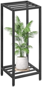 IBUYKE 30 Inch Tall Plant Stand Indoor, 2 Tier Flower Stand, Black TMJ070B by IBUYKE