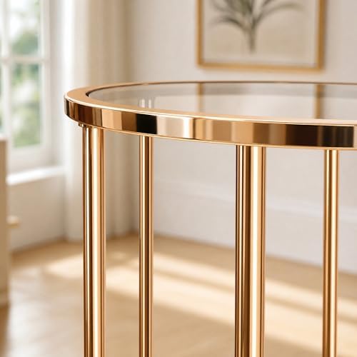 3PCS Round Cylinder Pedestal Stands Set, Gold Metal Display Columns with Removable Acrylic Tops, Sturdy Iron Nesting Risers for Wedding Party Dessert Table, Floral Vases and Event Decor (23.6", 31.5", 39.3" Heights) - Image 7