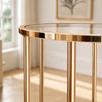 3PCS Round Cylinder Pedestal Stands Set, Gold Metal Display Columns with Removable Acrylic Tops, Sturdy Iron Nesting Risers for Wedding Party Dessert Table, Floral Vases and Event Decor (23.6", 31.5", 39.3" Heights) - Image 7
