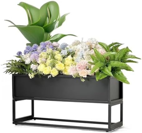 Cocoyard Elevated Planter Box, Black, 28.75" L x 12.25" W x 14" H by CocoyardGardenSupply