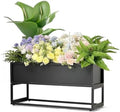 Cocoyard Elevated Planter Box, Black, 28.75" L x 12.25" W x 14" H by CocoyardGardenSupply