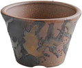 Wazakura Banko Series Small Handmade Rounded Ceramic Bonsai Pot by WazakuraJapan