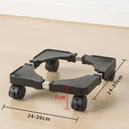 Plant Caddy with Wheels, 110.2 Lbs Maximum Plant Stand Dolly Black - Image 2