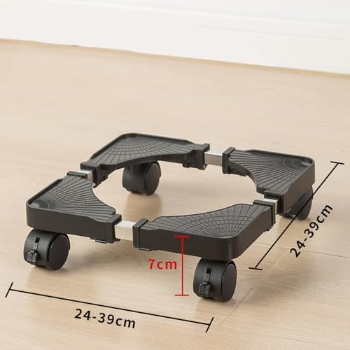 Plant Caddy with Wheels, 110.2 Lbs Maximum Plant Stand Dolly Black - Image 2