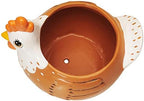 Chicken Planter - Rooster Utensil Holder Party Accessories - Flower Succulent Pot - Indoor Outdoor Garden Backyard Patio Chicken Theme Ceramic - Image 2