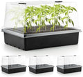 RooTrimmer 4-Pack Seed Starter Trays with 5" Tall Humidity Domes by RooTrimmer