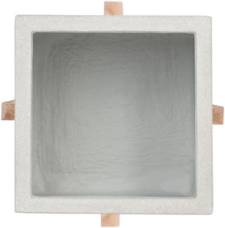 SAFAVIEH Outdoor Collection Borsla Natural/Light Grey Concrete Planter - Image 5
