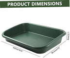 Potting Tray, 17×12×3in Multi-Purpose Gardening Mat for Repotting and Seed Starting Plastic Plant Tray for Indoor & Outdoor Use, Green, Planting Trays - Image 2