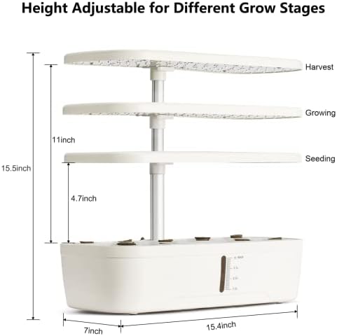 Hydroponics Growing System Kit 12 Pods Indoor Herb Garden with Grow Light - Image 4