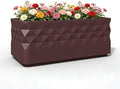 Garden Bed Outdoor, Planter Box with Drainage Holes, Fiberglass Flower Planter for Patio Balcony Vegetable Herb Growing by Unknown