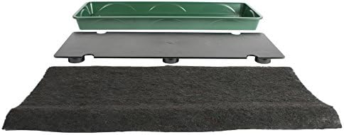 EarlyGrow 70782 Propagator with Tray and Mat, 9" x 21" x 6", Black/Green - Image 3