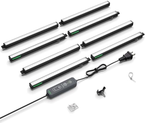 VIVOSUN T5 Grow Lights for Indoor Plants, 5000K Full Spectrum, 1FT by VIVOSUN