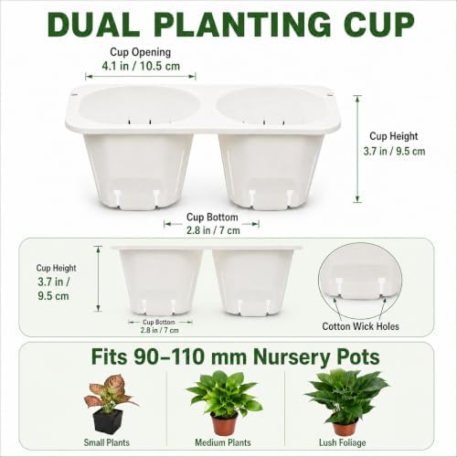 56 Pockets Living Wall Planter Indoor Self Watering Wall Hanging Planters - Image 3