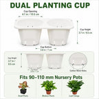 56 Pockets Living Wall Planter Indoor Self Watering Wall Hanging Planters - Image 3