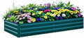 Raised Garden Bed Green, 8x4x1FT Garden box Outdoor for Gardening Vegetables Flower, Garden Raised Planter Box Large, Metal Raised Bed by BUTUNITA