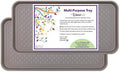Multi-Purpose Tray in Decorator Colors - 30” L x 15” W x 1.20” H (Slate Gray Set of 2) by SassiLeaf