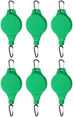 PATIKIL Plant Hanger, 6 Pcs Pulley Retractable Hanging Flower Basket Hook Indoor and Outdoor Plant Pots Holder, for Planters, Flower Basket, Wind Chimes, Lanterns, Bird Feeders, Green by PATIKIL