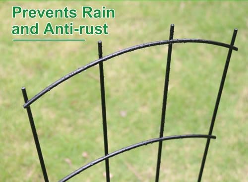 Mklsit 32" Metal Plant Trellis for Climbing Plants Support, 4 Pcs Fan Shape - Image 6